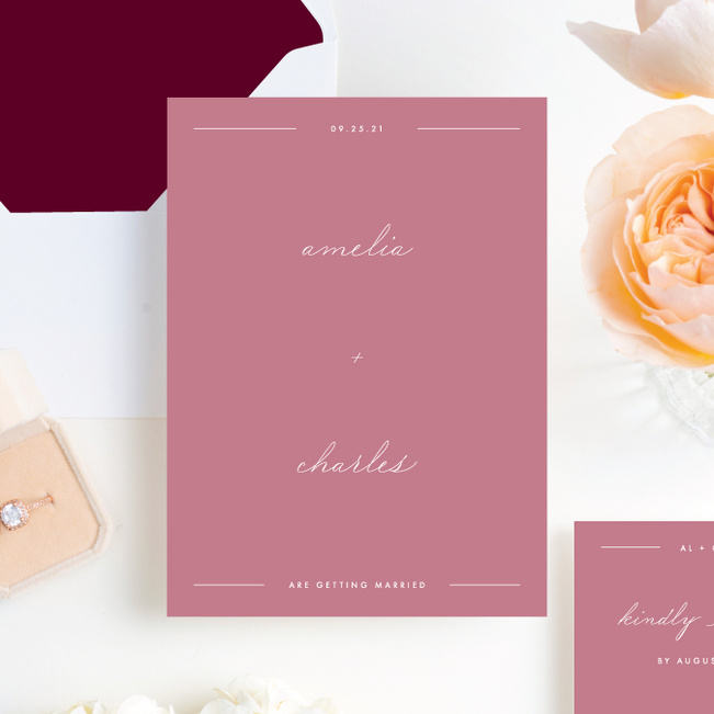 Grand Statement Wedding Invitation Suites - Pink