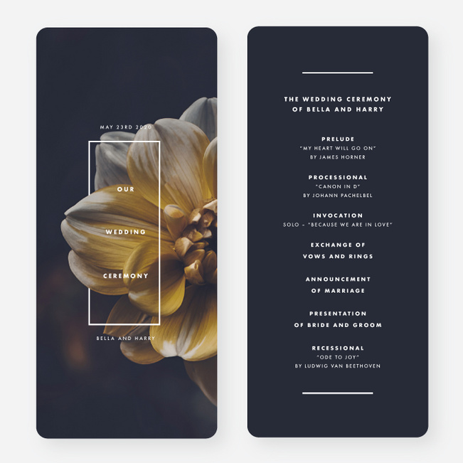 Eternal Happiness Wedding Programs - Multi