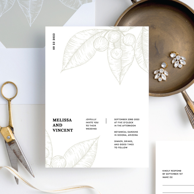 Fresh Beginnings Wedding Invitation Suites - Beige