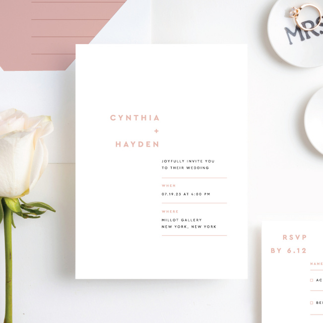 Perfectly Balanced Wedding Invitation Suites - Pink