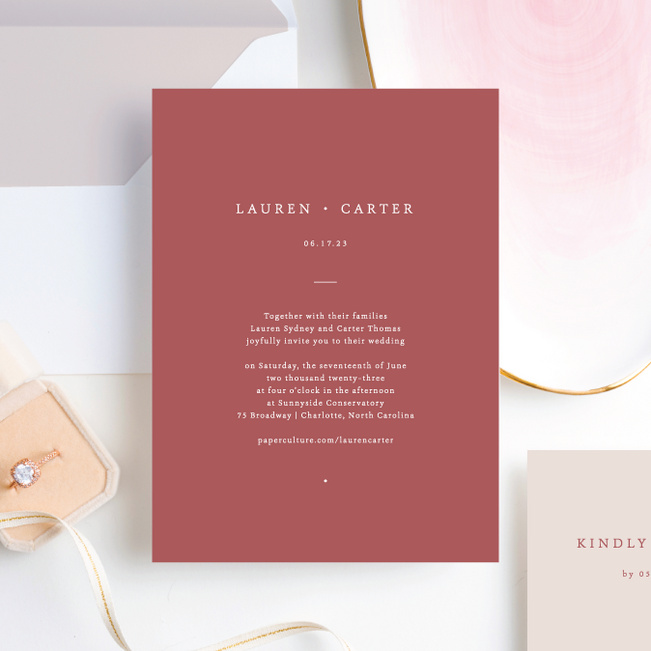 Devotion Wedding Invitation Suites - Pink