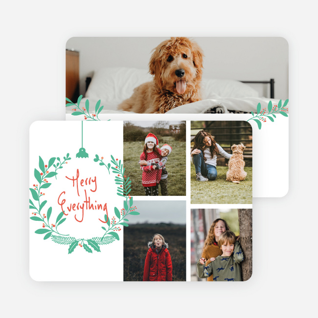 Merry Everything Multi Photo Holiday Cards - Multi