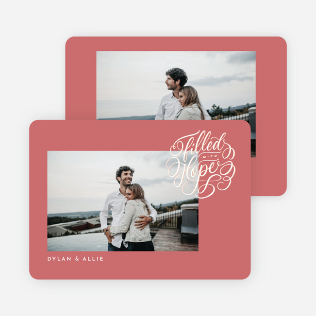 Brimming With Hope Christmas Cards - Red