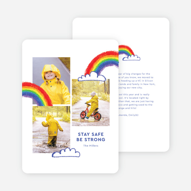 Crayon Rainbow Multi Photo Holiday Cards - Multi