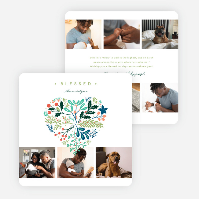 Heartfelt Flora Christmas Cards - Multi