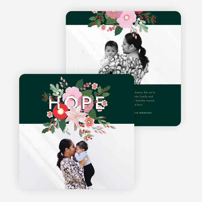 Bundle of Hope Multi Photo Holiday Cards - Green