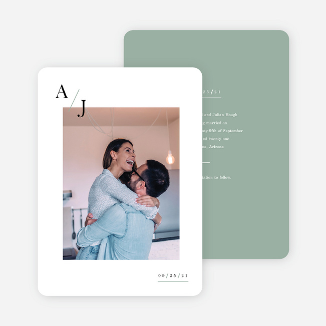 Floral Simplicity Wedding Invitation Suites - Green