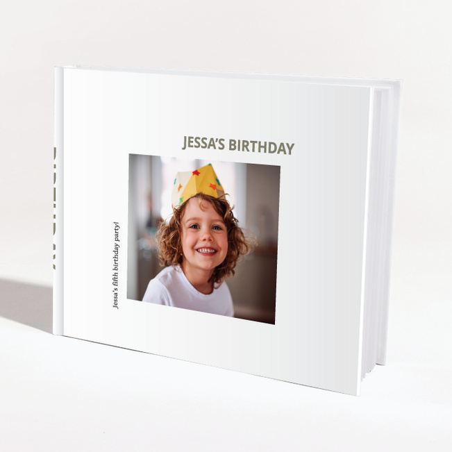 Hardcover Layflat Modern Custom Photo Album - Green