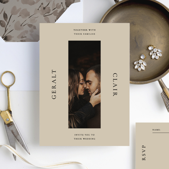 Beautiful Moment Wedding Invitations - Brown