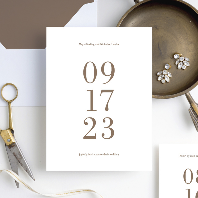 Profound Moment Wedding Invitations - Brown