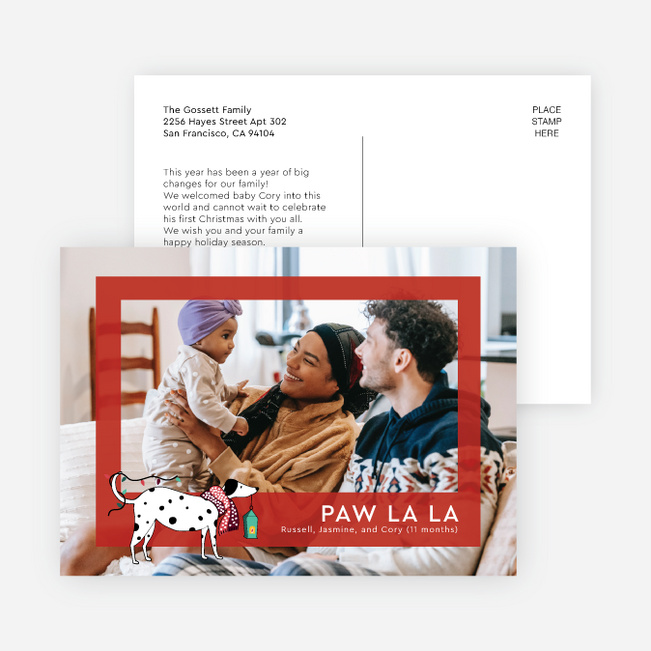 Fetching the Lights Holiday Cards and Invitations - Red