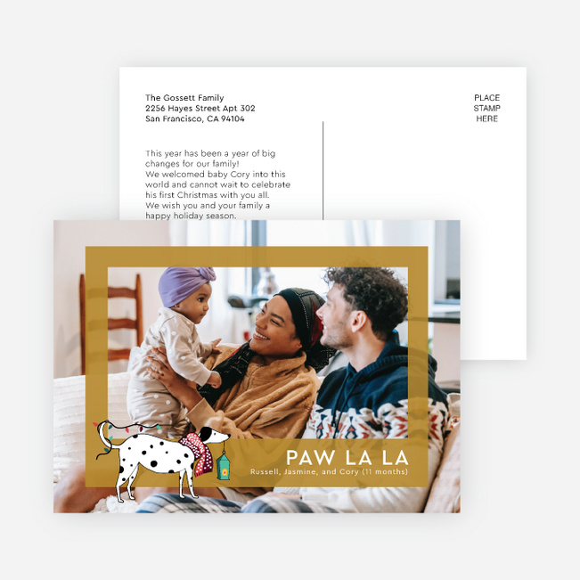 Fetching the Lights Holiday Cards and Invitations - Yellow