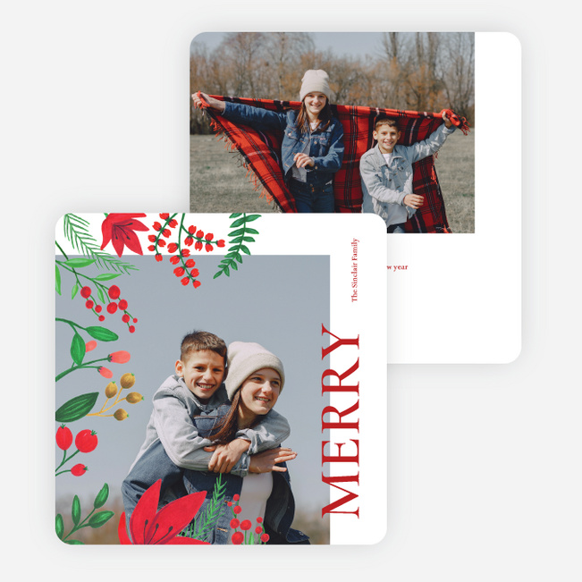 Merry Surroundings Holiday Cards and Invitations - Multi