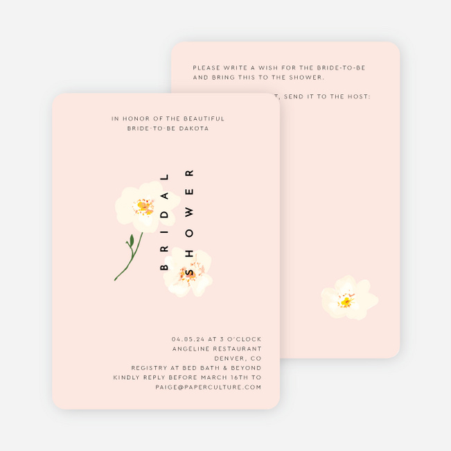 So Charming Bridal Shower Invitations - Pink