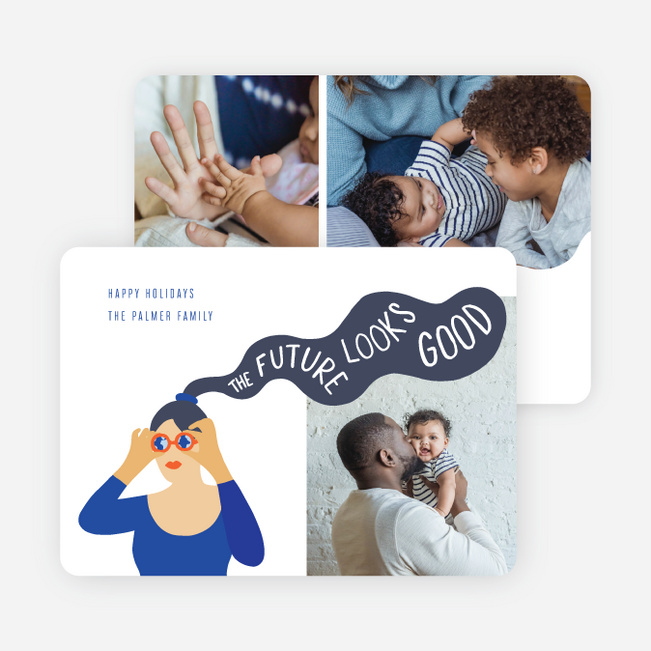 Future Looks Good New Year Cards and Invitations - Yellow