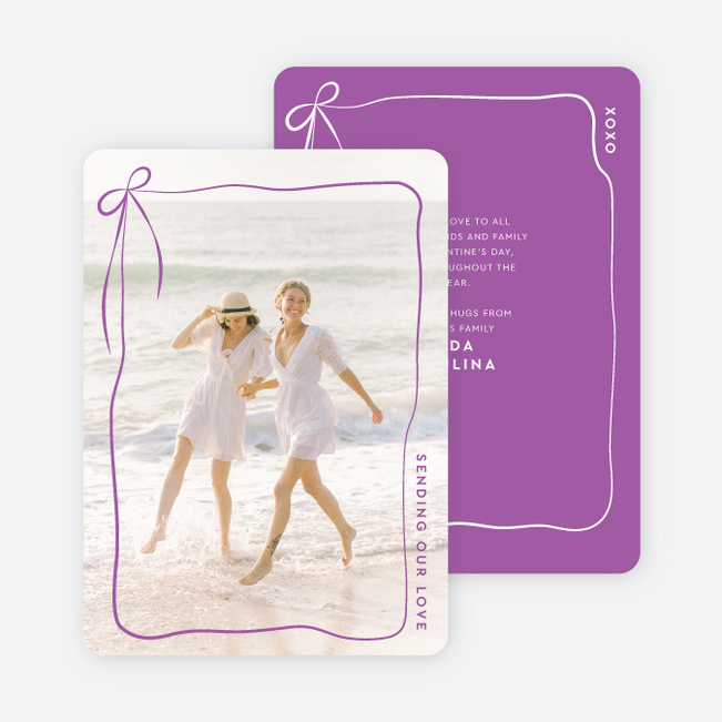 Gifting Our Love Valentine’s Day Cards - Purple