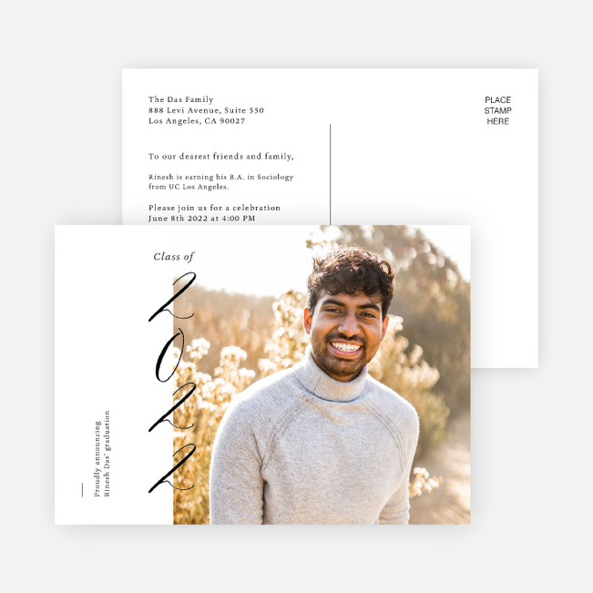 Biggest Year Graduation Announcements & Graduation Invitations - White