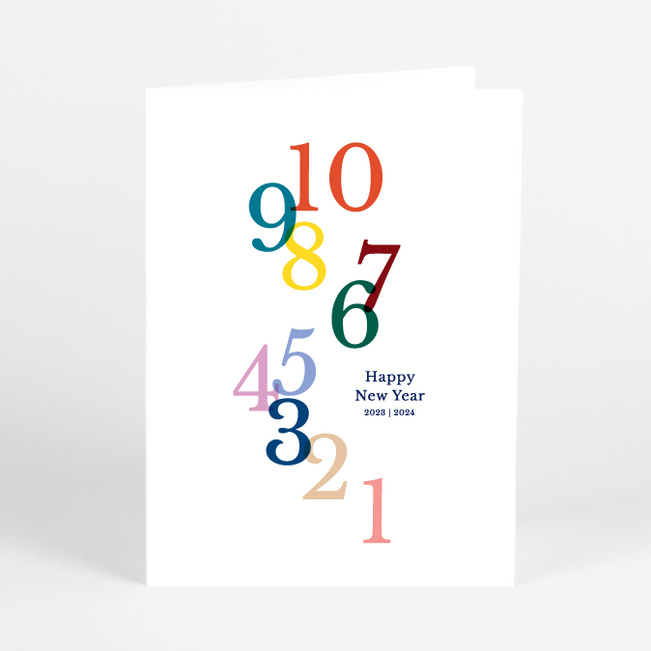 Exciting Countdown Business and Corporate Holiday Cards - Multi