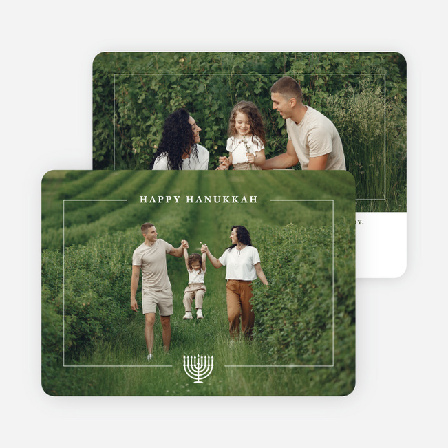 Occasionally Framed Hanukkah Cards - White