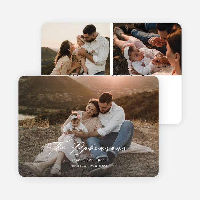 Wispy Wishes Holiday Cards and Invitations - White