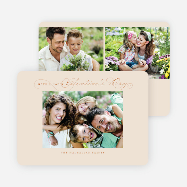 Curly Cue Valentine’s Day Cards - Orange