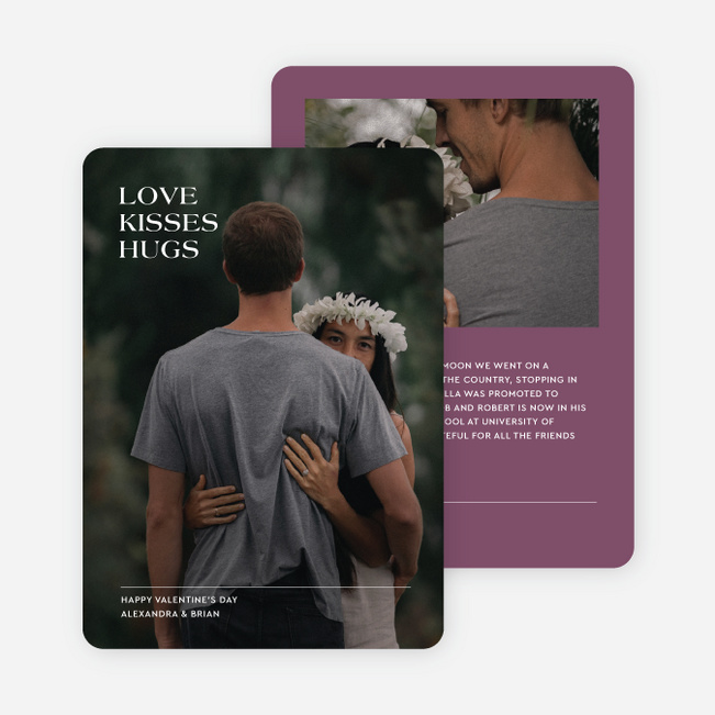 Pure Affection Valentine’s Day Cards - Purple