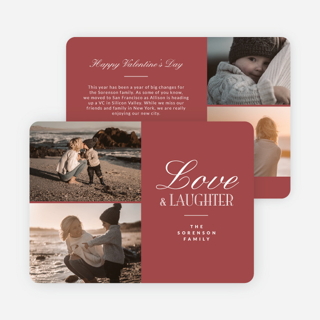 Signed with Love Valentine’s Day Cards - Pink