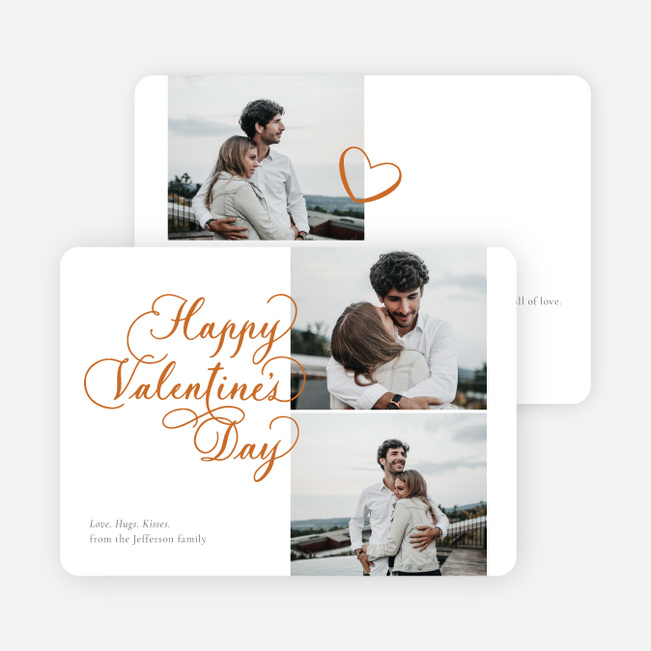 Sweet Love Valentine’s Day Cards - Orange