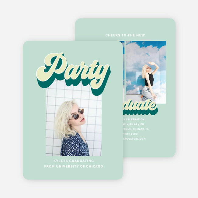 Dreamhouse Diploma Graduation Announcements & Invitations - Green