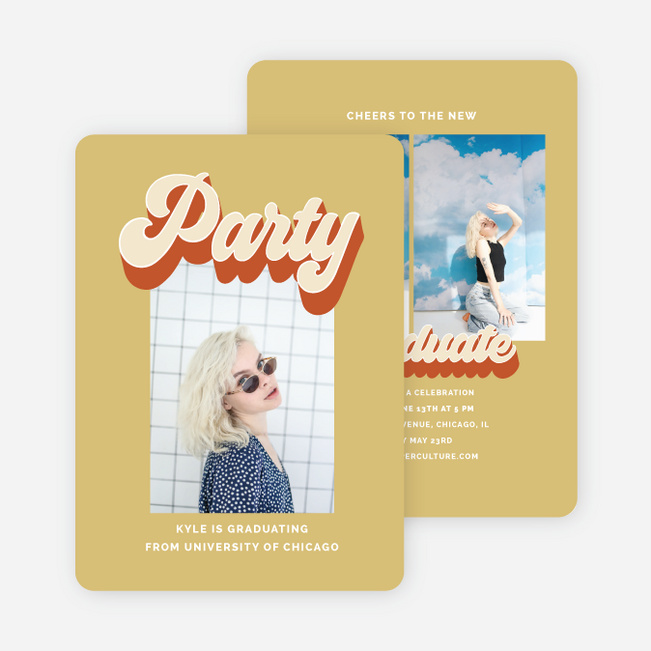 Dreamhouse Diploma Graduation Announcements & Invitations - Yellow