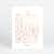 Foil Decorative Leaves Corporate Holiday Cards & Corporate Christmas Cards - Pink