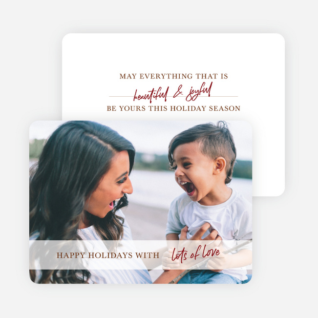 All We Want For You Holiday Cards and Invitations - Red