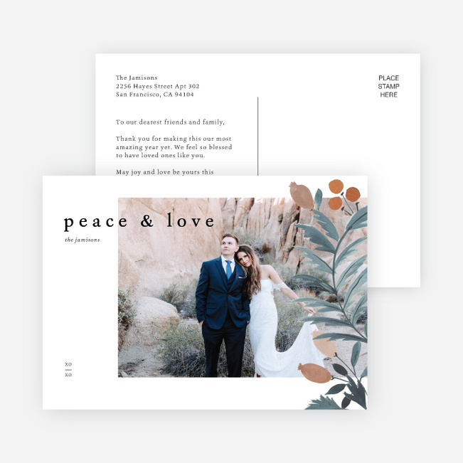 Blooming Love Valentine’s Day Cards - White