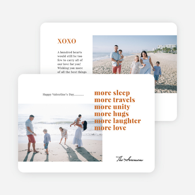 Loving Wishes Valentine’s Day Cards - Orange