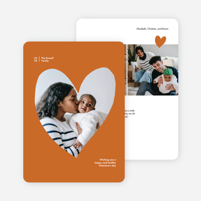 My Hearts Valentine’s Day Cards - Orange