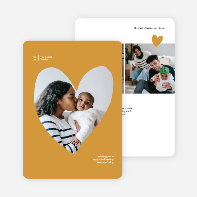 My Hearts Valentine’s Day Cards - Yellow