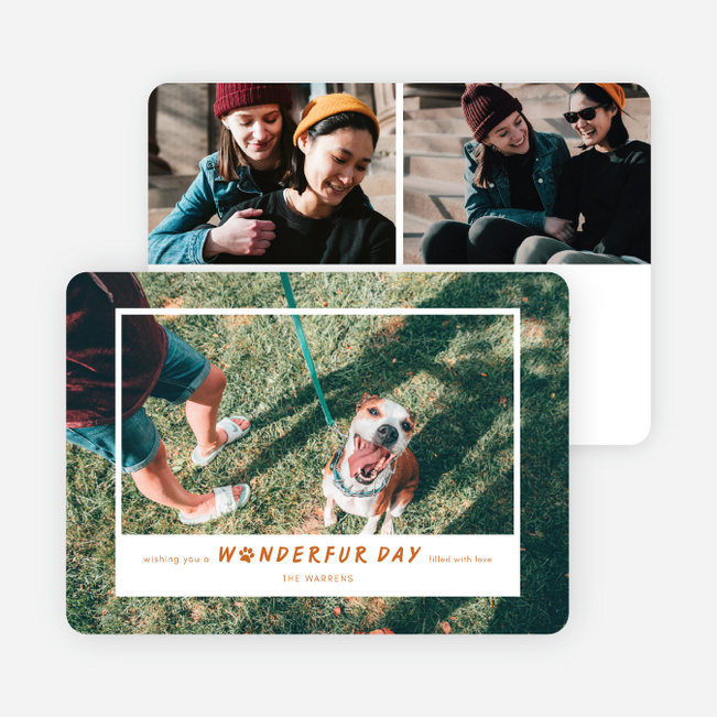 Wonderfur Valentine Valentine’s Day Cards - Orange