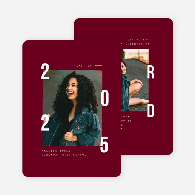 For the Future Graduation Announcements & Graduation Invitations - Red