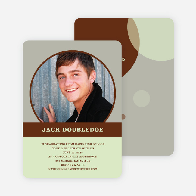 Fun Graduation Announcements - Mint Green