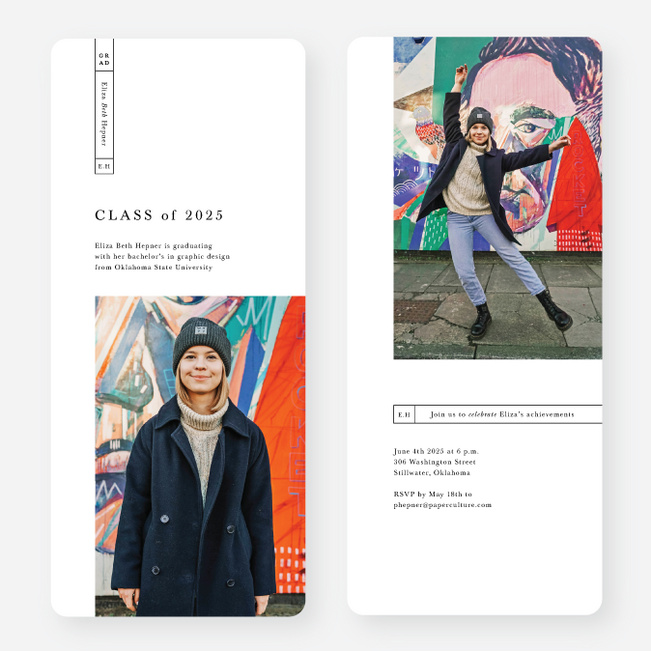 Bookmark for Success Graduation Announcements & Graduation Invitations - Black