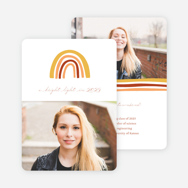 Looking Forward Graduation Announcements & Graduation Invitations - Red