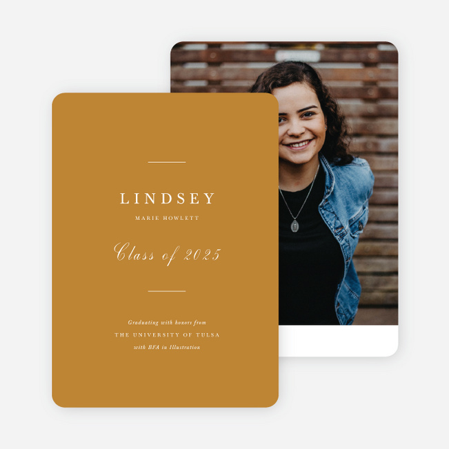 Ready for Anything Graduation Announcements & Graduation Invitations - Yellow