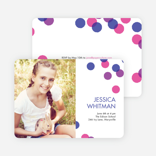 Colorful Graduation Cards - Purple