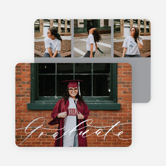 Foil Proud Moment Graduation Announcements & Graduation Invitations - Gray