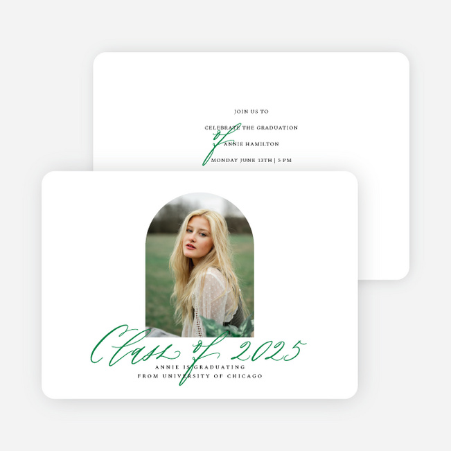 Archway to Success Graduation Announcements & Invitations - Green