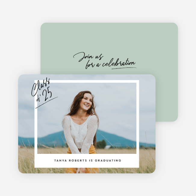 Picture Perfect Future Graduation Announcements & Invitations - Green