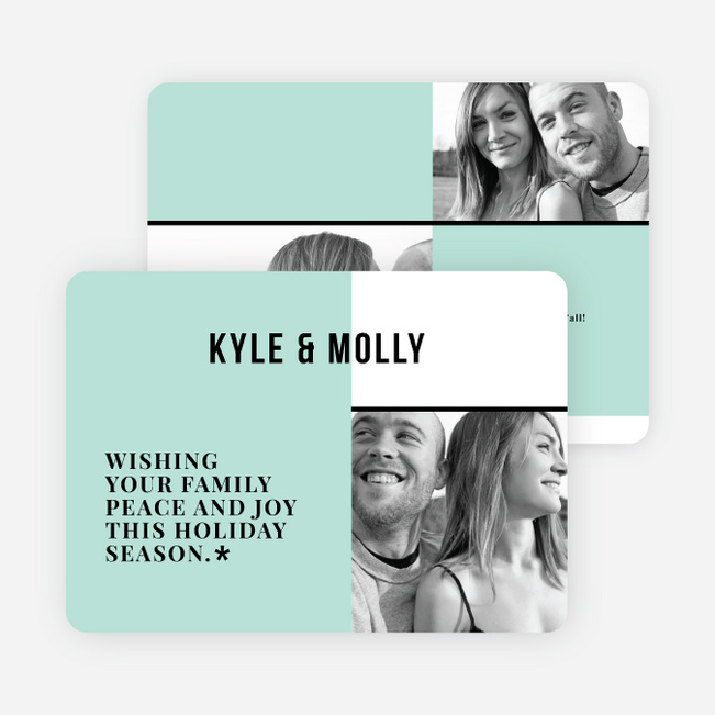Modern Togetherness Holiday Cards - Blue