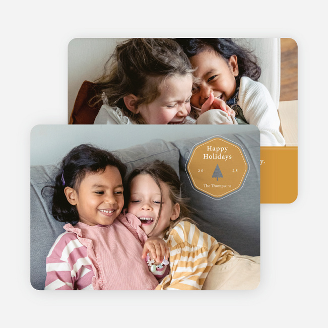 Cleanly Stamped Holiday Cards and Invitations - Yellow