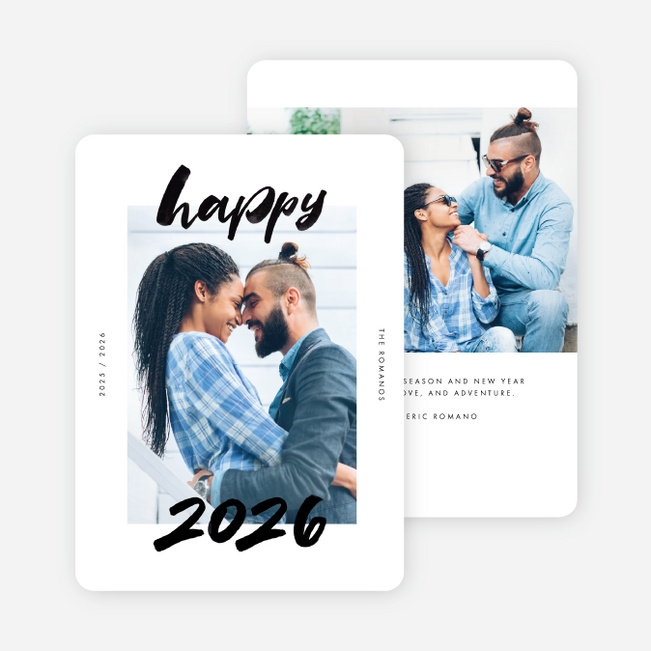Happy Moments Holiday Cards - Black