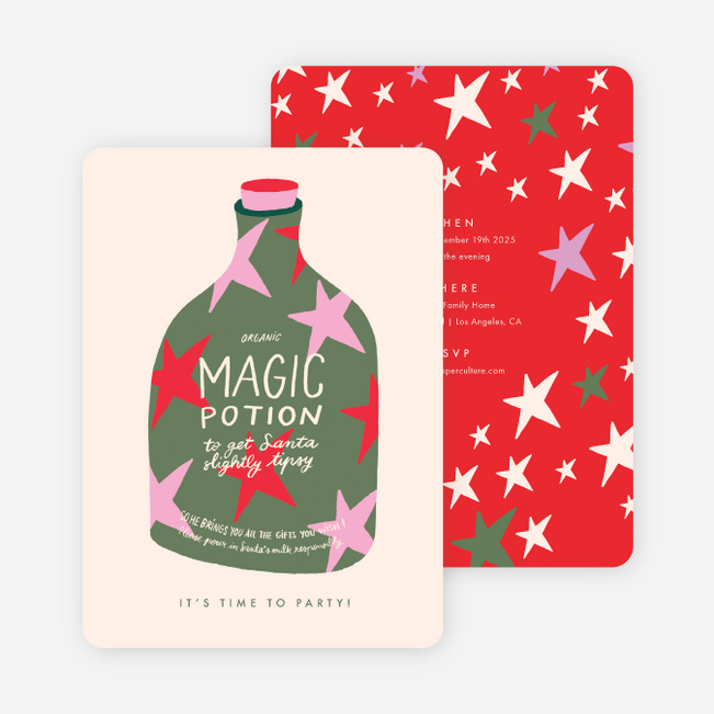 Magical Potion Holiday Invitations - Multi